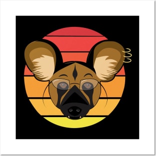 Vintage African Wild Dog Posters and Art